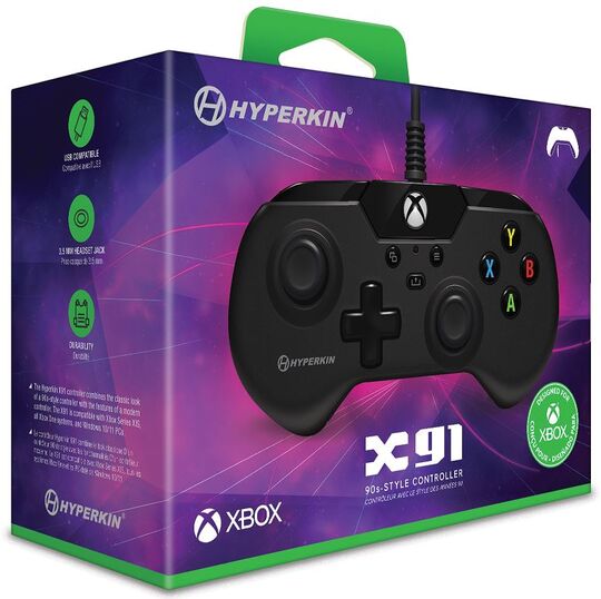 X91 有線コントローラー Black