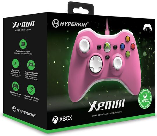 Xenon 有線コントローラー ピンク