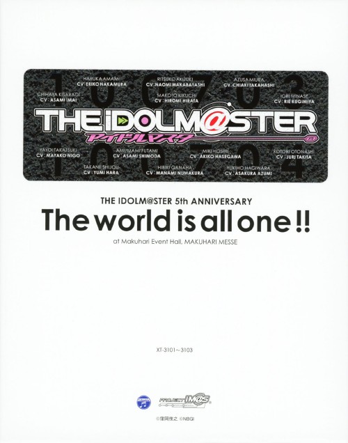 THE IDOLM@STER 5th ANNIVERSARY The world is all one !! Blu-ray BOX <初回生産限定版>/中村繪里子