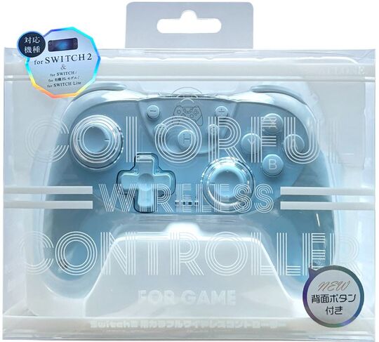 Switch2用カラフルコントローラー ブルー