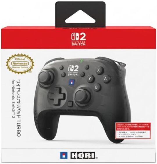 ワイヤレスホリパッド TURBO for Nintendo Switch 2 ミストブラック