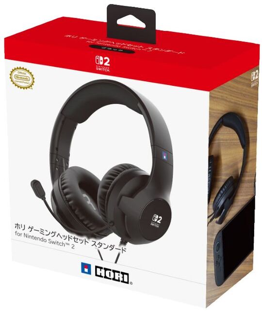ホリゲーミングヘッドセット スタンダード for Nintendo Switch 2 ブラック