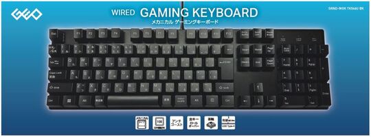 有線ゲーミングキーボード TK546U BK