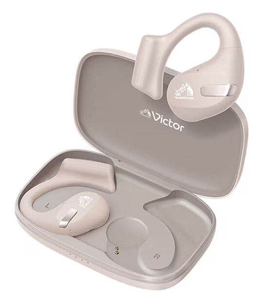 JVC・Victor イヤホン Victor nearphones HA-NP50T(ベージュ)