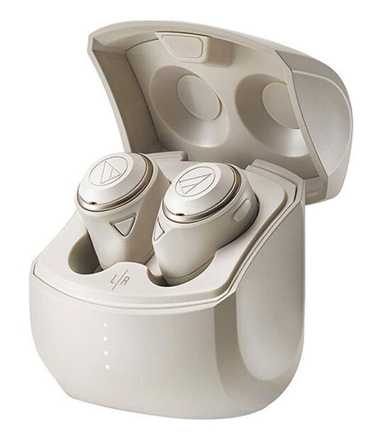Audio-Technica イヤホン SOLID BASS ATH-CKS50TW(ベージュ)