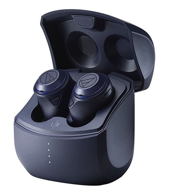 Audio-Technica イヤホン SOLID BASS ATH-CKS50TW(ブルー)
