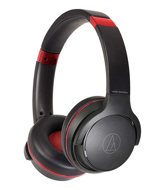 Audio-Technica ヘッドホン ATH-S220BT(ブラックレッド)