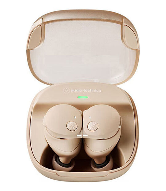 Audio-Technica イヤホン SOLID BASS ATH-CKS50TW2(ベージュ)