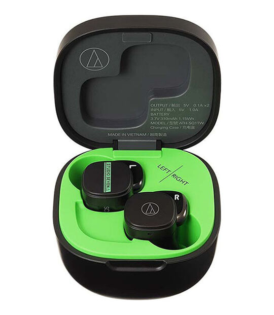 Audio-Technica イヤホン ATH-SQ1TW SVN(ブラック)