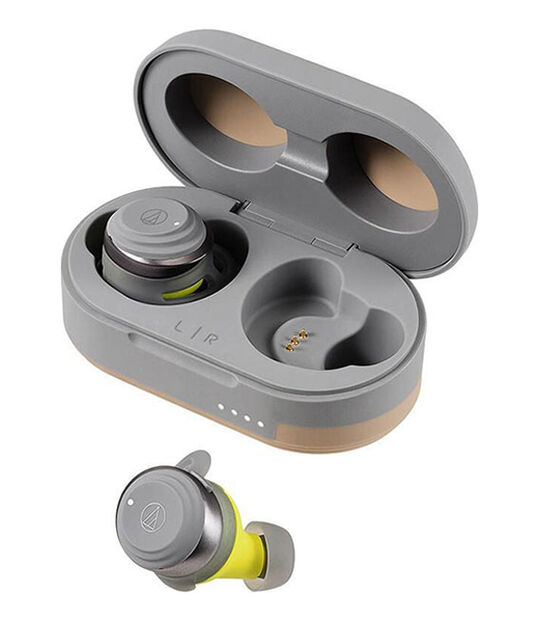 Audio-Technica イヤホン SONICSPORT ATH-SPORT5TW(グレーイエロー)