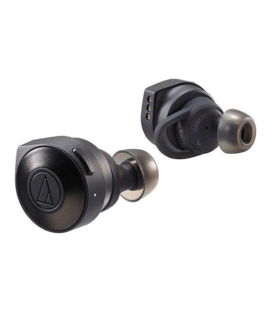 Audio-Technica イヤホン SOLID BASS ATH-CKS5TW(ブラック)