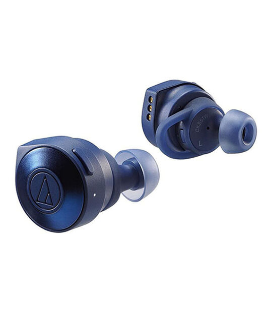 Audio-Technica イヤホン SOLID BASS ATH-CKS5TW(ブルー)