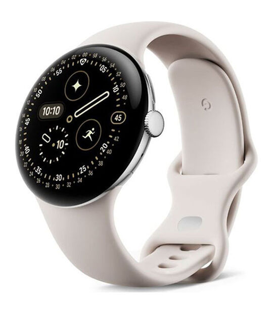 Google Pixel Watch 4 WiFiモデル 45mm アルミケース ポリッシュシルバー