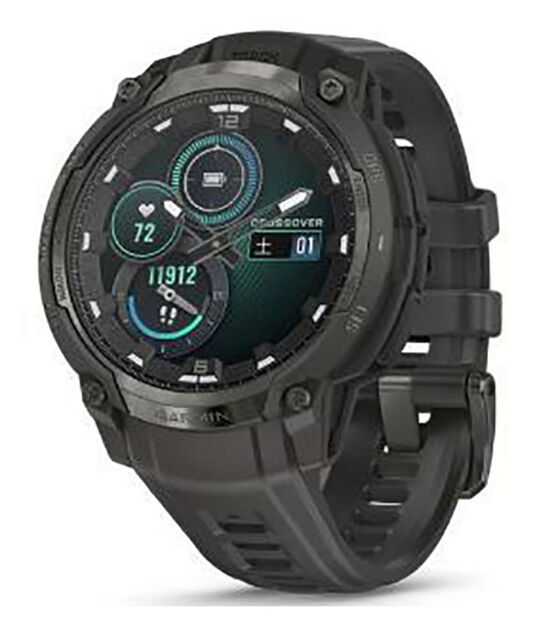 GARMIN Instinct Crossover AMOLED 46.6mm チャコールグレー