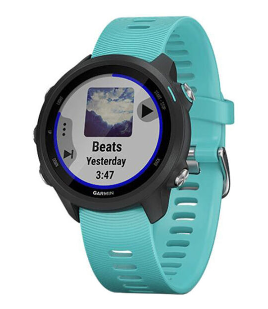 GARMIN ForeAthlete 245 Music 42.3mm ブラックアクア